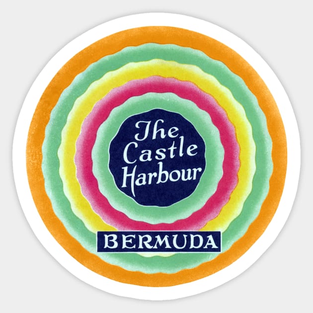 1940's Castle Harbour Bermuda Sticker by historicimage